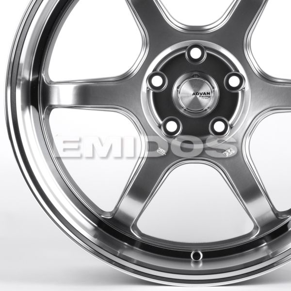 ЛИТЫЕ ДИСКИ 82254 ADVAN FC006-SM185 19 J8.5 ET35 5X114.3 73.1 СЕРЕБРО ТЁМНОЕ + ПОЛИРОВАННЫЙ ОБОД