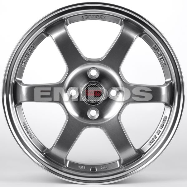 ЛИТЫЕ ДИСКИ 82311 RAYS 166-SF045 16 J7 ET40 4X100 73.1 ГРАФИТ + ПОЛИРОВАННЫЙ ОБОД