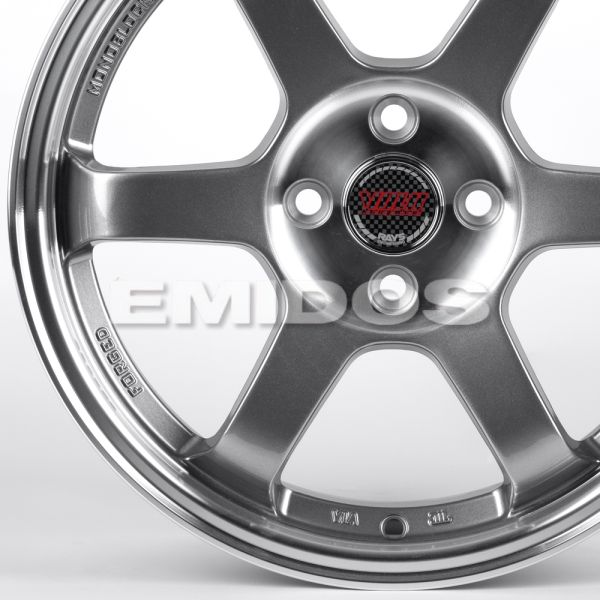 ЛИТЫЕ ДИСКИ 82311 RAYS 166-SF045 16 J7 ET40 4X100 73.1 ГРАФИТ + ПОЛИРОВАННЫЙ ОБОД