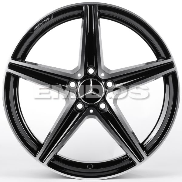 ЛИТЫЕ ДИСКИ 82330 MERCEDES-BENZ XF012-CT492 18 J8 ET38 5X112 66.45 ЧЁРНЫЙ ГЛЯНЦЕВЫЙ + ПОЛИРОВАННЫЕ С