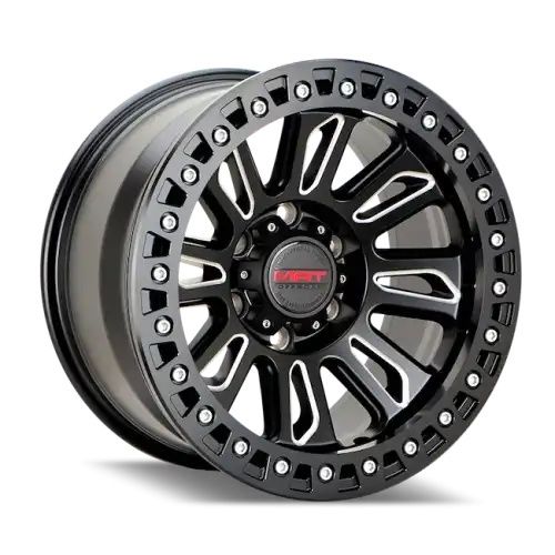 MAT Offroad 8997B Matte Black w/ Milled Spokes 5x150 17R 8.5 110 25