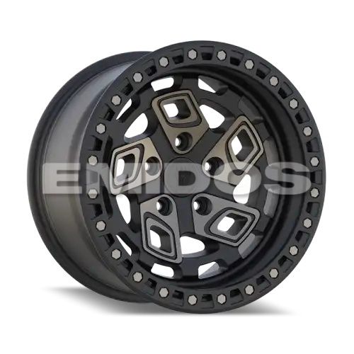 BEAST 9616N Matte Black w/ Mac Face&Dark Tint 5x127 17R 8.5 71,56 -12