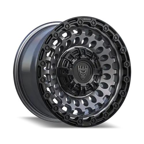 BEAST 9700 Matte gunmetal/W Black Lip Edge 6x139.7 17R 8.5 100,1 0