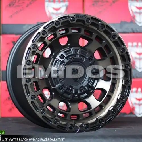 BEAST 9703P Matte Black w/ Mac Face&Dark Tint 6x139.7 17R 8.5 106,1 0
