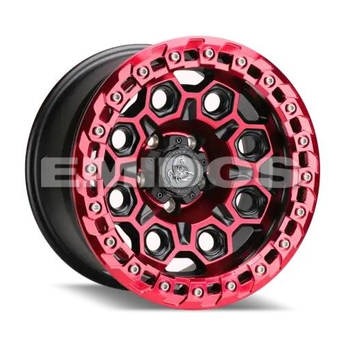 Agility Force A716B Matte Black w/ Red Face 6x139.7 17R 8.5 100,1 0