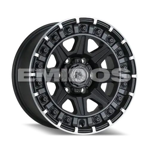 Agility Force A718 Matte Black/Machined lip 6x139.7 17R 8.5 100,1 0