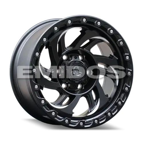 Agility Force A723 Matte Black w/ Milled Spokes 6x139.7 18R 8.5 64,1 12