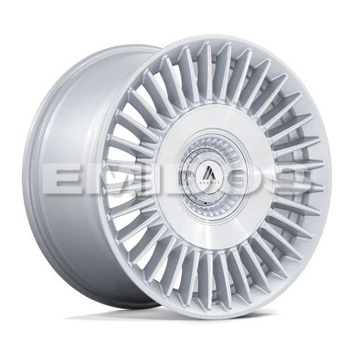 Asanti Black Label AB040 TIARA GLOSS SILVER BRIGHT MACH FACE 5x108/114.3 22R 10.5 72.56 45