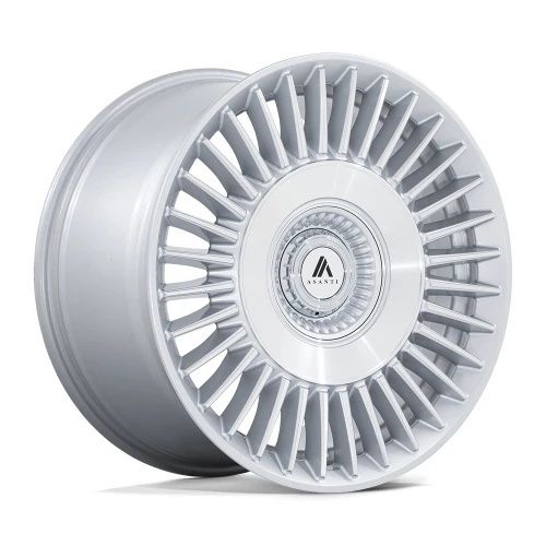 Asanti Black Label AB040 TIARA GLOSS SILVER BRIGHT MACH FACE 5x115/120 22R 10.5 74.1 18
