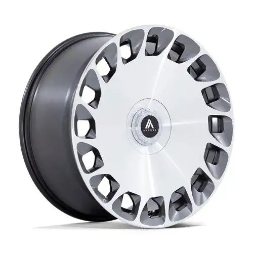 Asanti Black Label AB045 ARISTOCRAT GLOSS PLATINUM BRIGHT MACH FC 5x112/120 24R 10 74.1 35