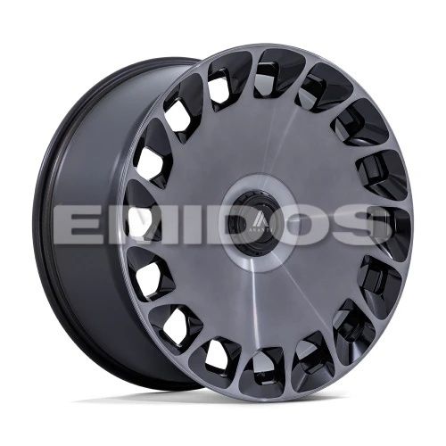 Asanti Black Label AB045 ARISTOCRAT GLOSS BLACK MACHINED FC W/ DDT 5x112/120 22R 10.5 74.1 38