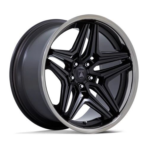 Asanti Black Label AB046 DUKE SATIN BLACK W/ DDT LIP 5x120 22R 10.5 74.1 18