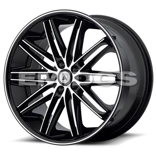 Asanti Black Label ABL-10 POLLUX MACHINED FACE W/ BLACK LIP 5x120 20R 10 74.1 35