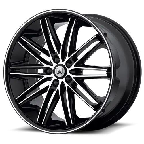 Asanti Black Label ABL10 Pollux Machined Face Black Lip 5x120 22R 10 74.1 20