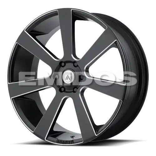Asanti Black Label ABL-15 APOLLO SATIN BLACK MILLED 6x139.7 22R 9 106.1 15