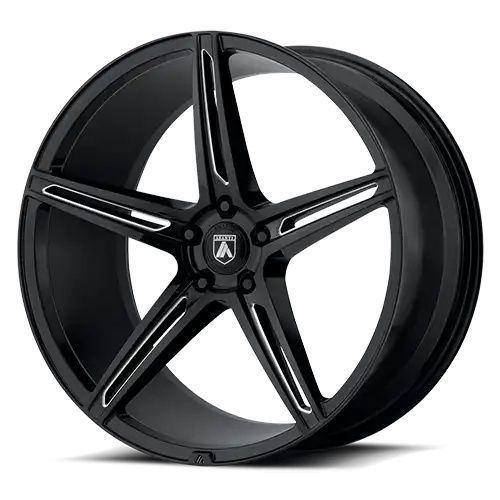 Asanti Black Label ABL-22 ALPHA 5 GLOSS BLACK MILLED 5x115 20R 10.5 72.56 20