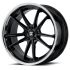 Asanti Black Label ABL-23 SIGMA GLOSS BLACK W/ CHROME LIP 5x112 22R 10.5 72.56 35