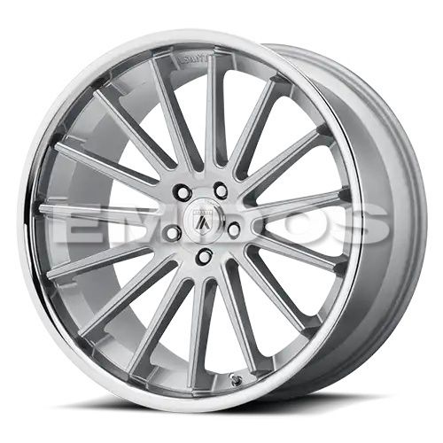 Asanti Black Label ABL-24 BETA BRUSHED SILVER W/ CHROME LIP 5x112 20R 10.5 72.56 38