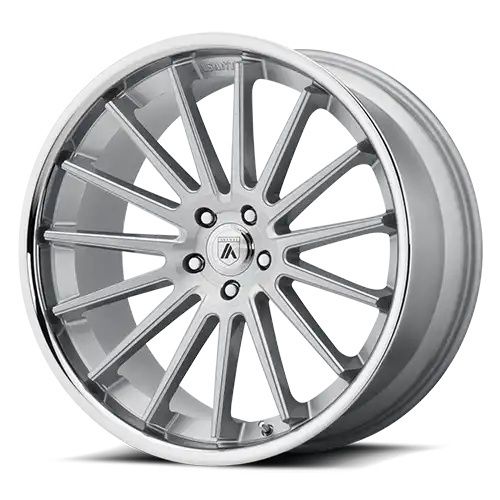 Asanti Black Label ABL-24 BETA BRUSHED SILVER W/ CHROME LIP 5x112 22R 10.5 72.56 35