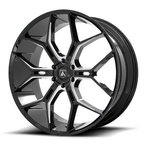 Asanti Black Label ABL-38 MONARCH TRUCK GLOSS BLACK MILLED 6x139.7 26R 10 100.3 35