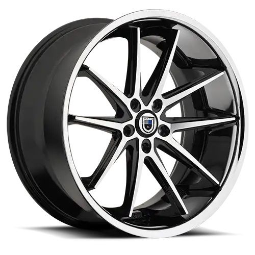 Asanti Black Label ABL-5 ALTAIR MACHINED FACE W/ SS LIP 5x114.3 20R 10 74.1 45