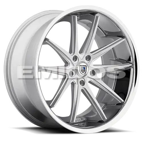 Asanti Black Label ABL-5 ALTAIR SILVER MACHINED W/ SS LIP 5x114.3 20R 10 74.1 45