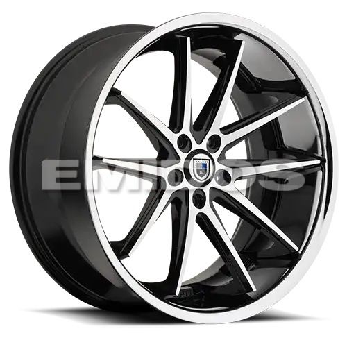 Asanti Black Label ABL-5 ALTAIR MACHINED FACE W/ SS LIP 5x120 22R 10.5 74.1 38