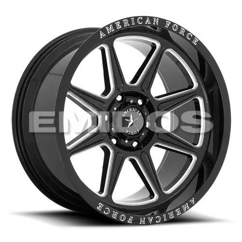 American Force AC002 TRAIL GLOSS BLACK MILLED 6x139.7 20R 10 106.1 -18