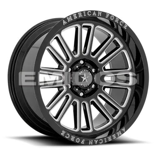 American Force AC003 WEAPON GLOSS BLACK MILLED 6x139.7 20R 10 78.1 -18