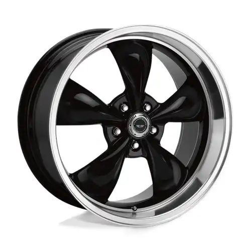 American racing AR105 TORQ THRUST M GLOSS BLACK W/ MACHINED LIP 5x114.3 18R 10 72.56 24