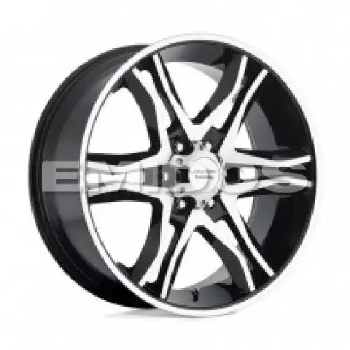 American racing AR893 MAINLINE GLOSS BLACK MACHINED 5x114.3 20R 8.5 72.56 35