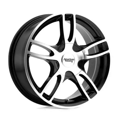 American racing AR919 ESTRELLA 2 GLOSS BLACK MACHINED 5x108/114.3 17R 7.5 72.56 45