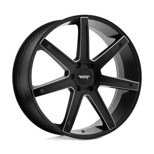 American racing AR938 REVERT SATIN BLACK MILLED 5x127 22R 9.5 72.56 38
