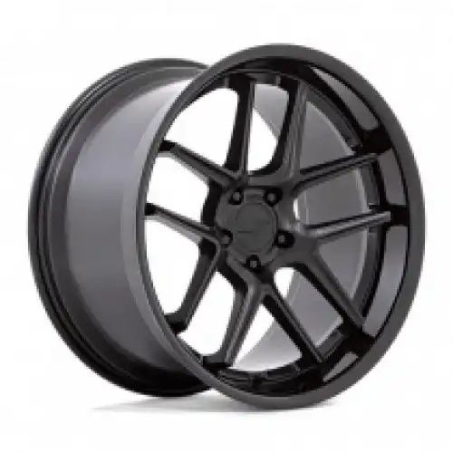 American racing AR942 BISHOP MATTE BLACK W/ GLOSS BLACK LIP 5x115 20R 11 71.5 22