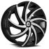 Azara AZA-503 Gloss Black & Machined 6x135 24R 9 87.1 30