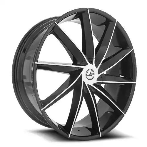 Azara AZA-506 Gloss Black & Machined 5x115/120 26R 9.5 78.1 34