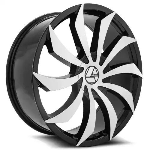 Azara AZA-507 Gloss Black & Machined 5x115/120 26R 9.5 78.1 15
