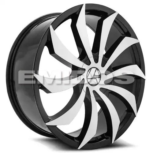 Azara AZA-507 Gloss Black & Machined 6x135/139.7 32R 10 87.1 25