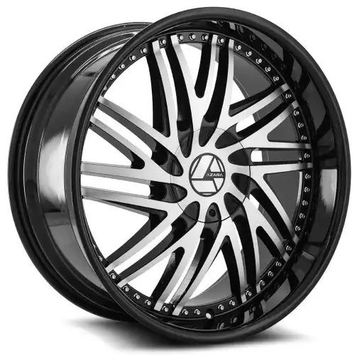 Azara AZA-509 Gloss Black & Machined 5x115/120 22R 9.5 74.1 15