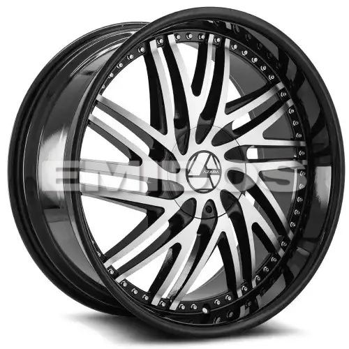 Azara AZA-509 Gloss Black & Machined 5x115/120 24R 9 78.1 18