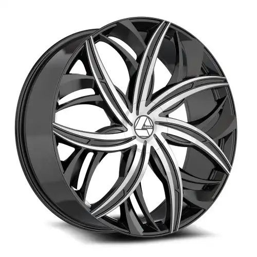 Azara AZA-541 Gloss Black & Machined 5x108/114.3 20R 8.5 74.1 35