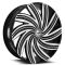 Azara AZA-502 Gloss Black & Machined 5x110/120 22R 8.5 74.1 38
