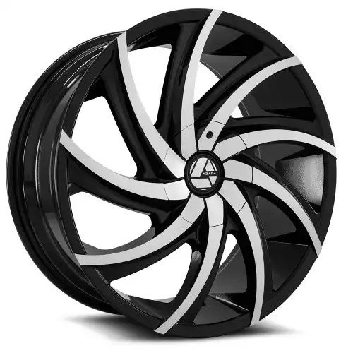 Azara AZA-503 Gloss Black & Machined 5x114.3 18R 8 74.1 35