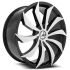 Azara AZA-507 Gloss Black & Machined 5x114.3/120 20R 8.5 74.1 35