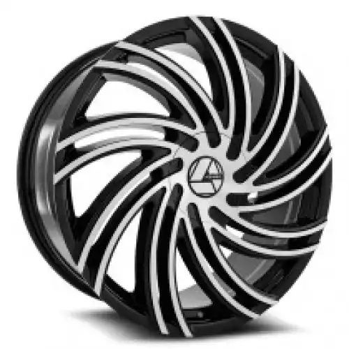 Azara AZA-514 Gloss Black & Machined 5x112/114.3 22R 8.5 74.1 38