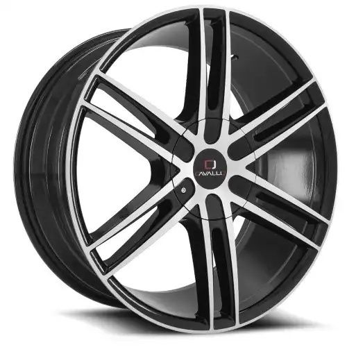 Cavallo CLV-20 Gloss Black & Machined 6x135/139.7 20R 8.5 108 25