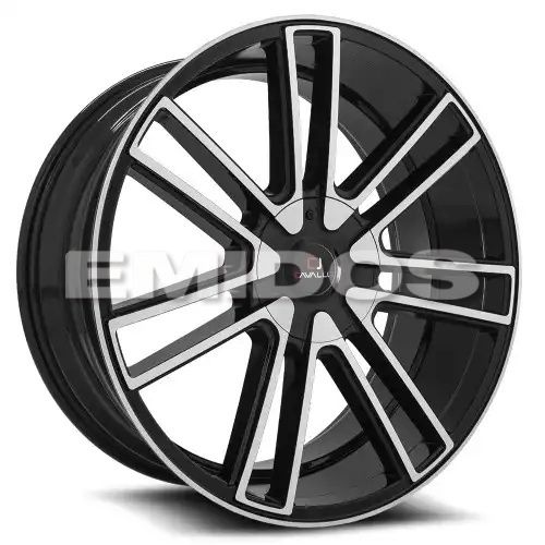 Cavallo CLV-21 Gloss Black & Machined 5x114.3/120 20R 8.5 74.1 35
