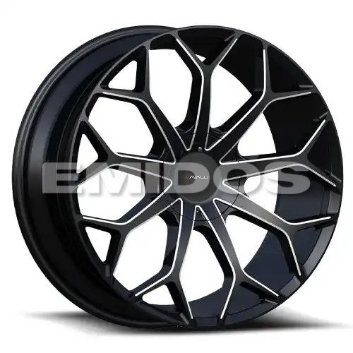 Cavallo CLV-22 Gloss Black & Milled 6x135/139.7 22R 9.5 108 15