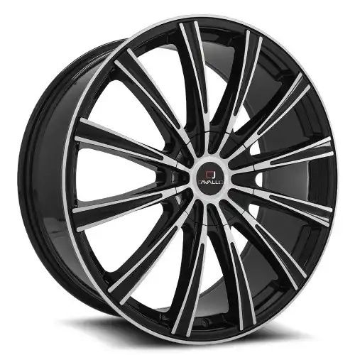 Cavallo CLV-23 Gloss Black & Machined 4x100/114.3 18R 8 74.1 35