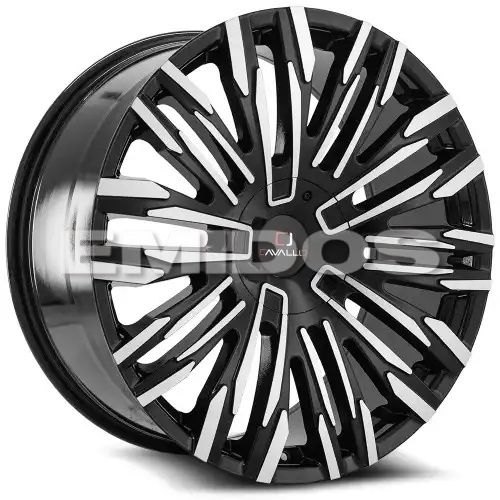 Cavallo CLV-28 Gloss Black & Machined 6x114.3/139.7 20R 8.5 78.1 15